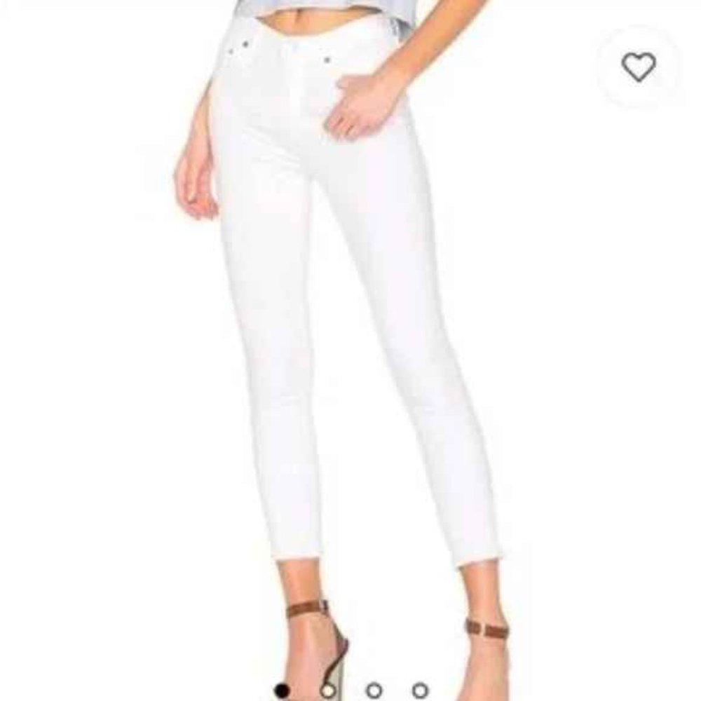 Citizens of Humanity Rocket Crop High Rise White Skinny Jeans Women’s Sz 29